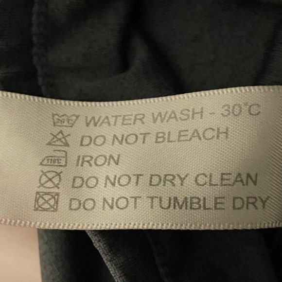 Sports Wear gray high waist full length two side pockets leggings S athletic - Picture 3 of 12